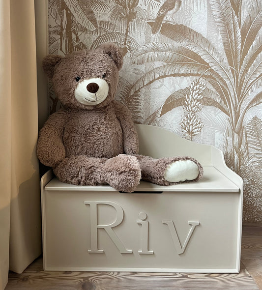 Gepersonaliseerd opbergbankje gefveft