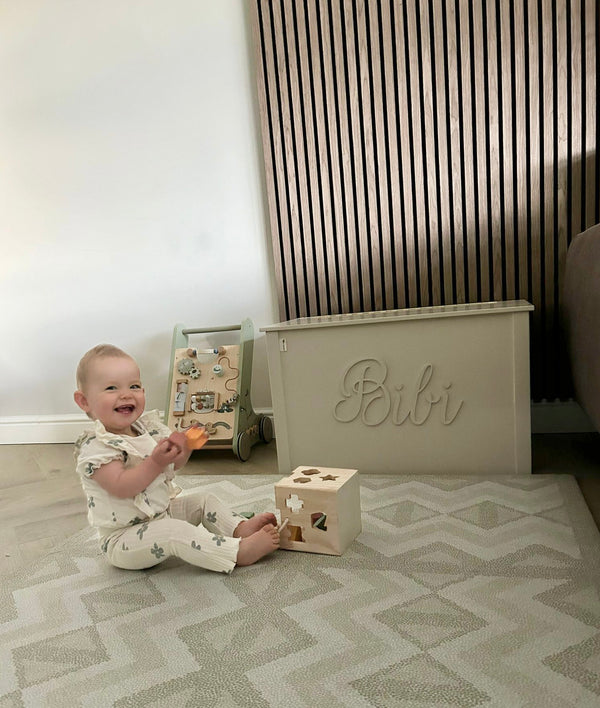 Speelgoedkist beige