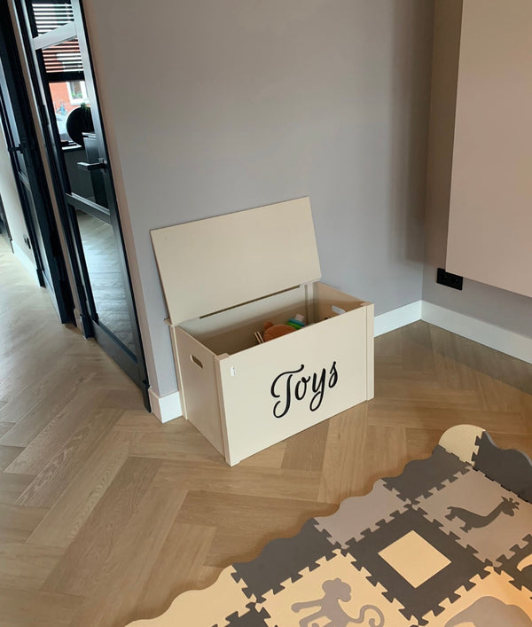 Speelgoedkist beige