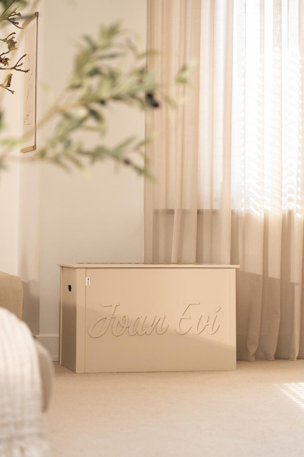 Speelgoedkist beige