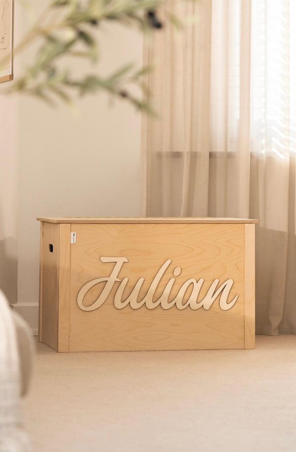 Houten speelgoedkisten