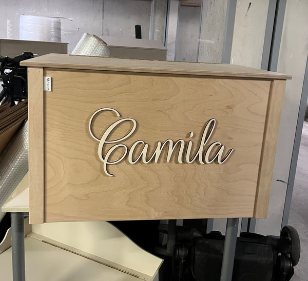 Houten speelgoedkisten